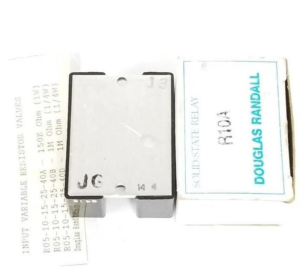 Used NIB DOUGLAS RANDALL R10A SOLID STATE RELAY