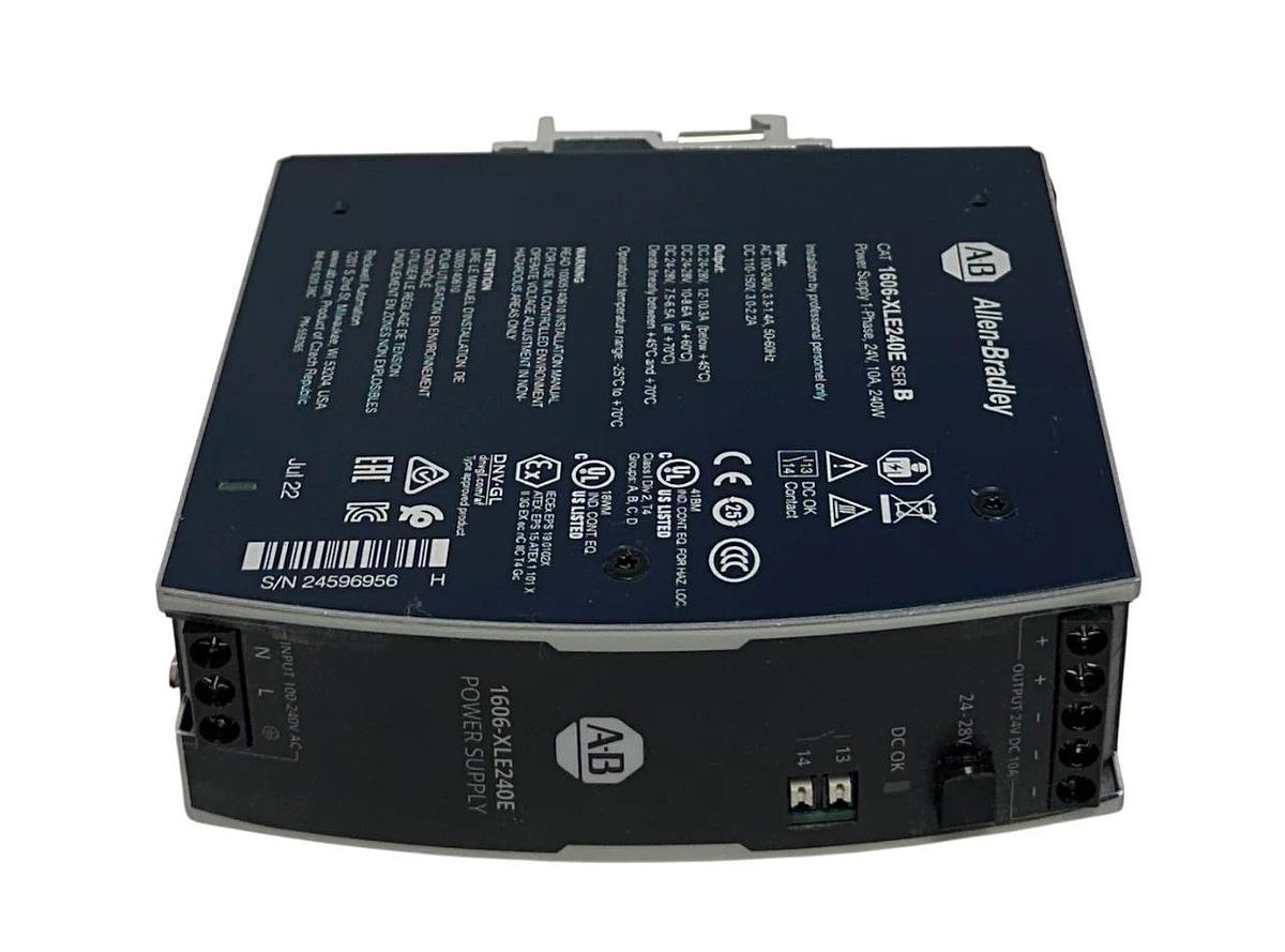ALLEN BRADLEY 1606-XLE240E /B BULLETIN 1606 POWER SUPPLY 24-28VDC OUTPUT NSMP