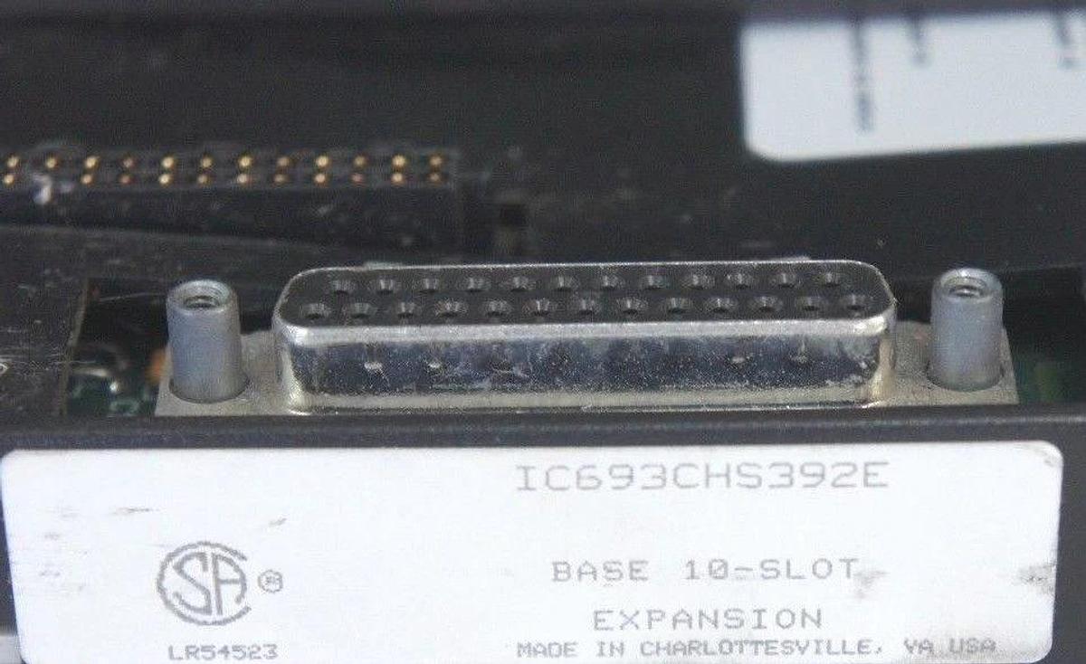 Used GE FANUC IC693CHS392E 10 SLOT RACK W/ IC693MDL240E IC693MDL330F