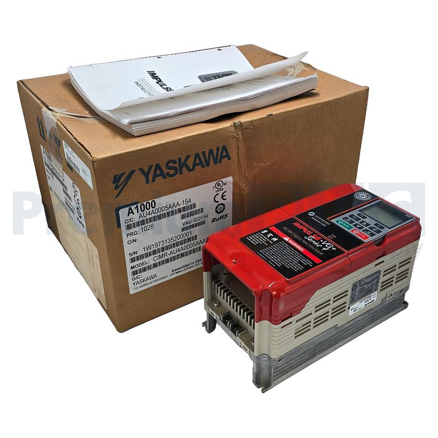 Used MAGNETEK YASKAWA 4004-VG+S4 IMPULSE VG+ SERIES 4 VFD 460V 3HP CIMR-AU4A0005AAA