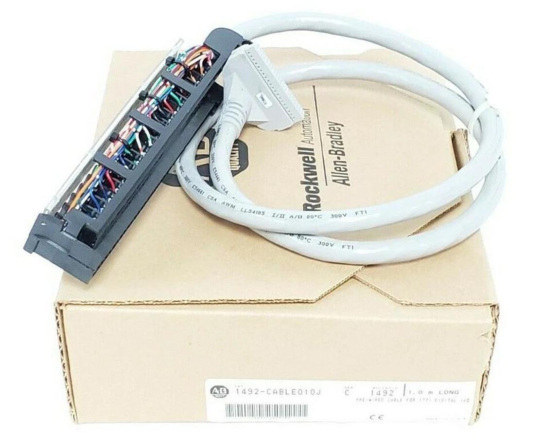 NIB ALLEN BRADLEY 1492-CABLE010J SER. C PRE-WIRED CABLE FOR 1771 DIGITAL I/O 1M