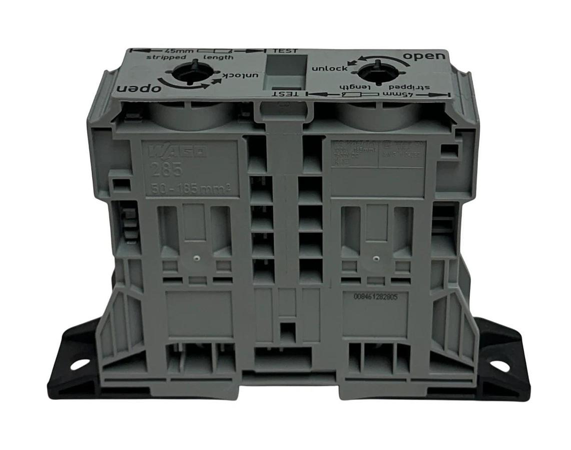 4 WAGO 285-1161 / 60291863 2-CONDUCTOR THROUGH TERMINAL BLOCKS 50-185mm NSMP