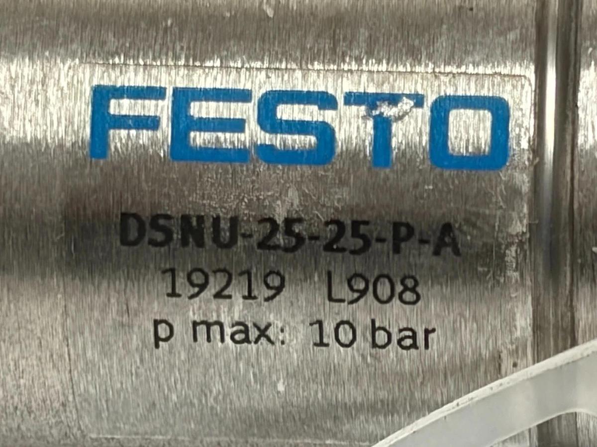 Festo DSNU-25-25-P-A Pneumatic Cylinder 19219 10 Bar Lot of 2 New Surplus