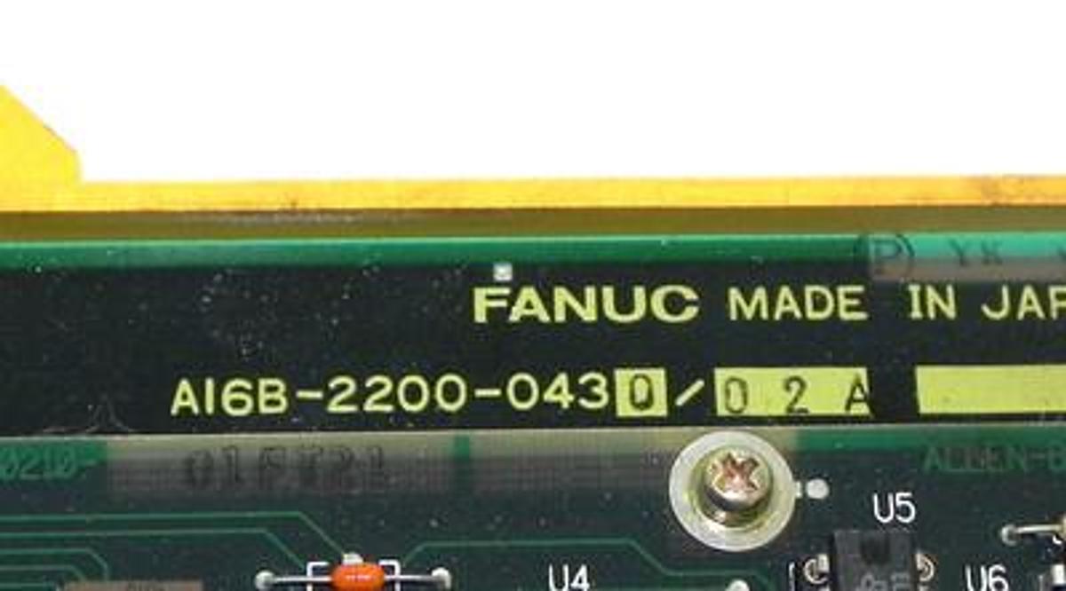 Used FANUC A16B-2200-0430/02A RIO MOTHERBOARD W/ AB 9663501 I/O INTERFACE BOARD