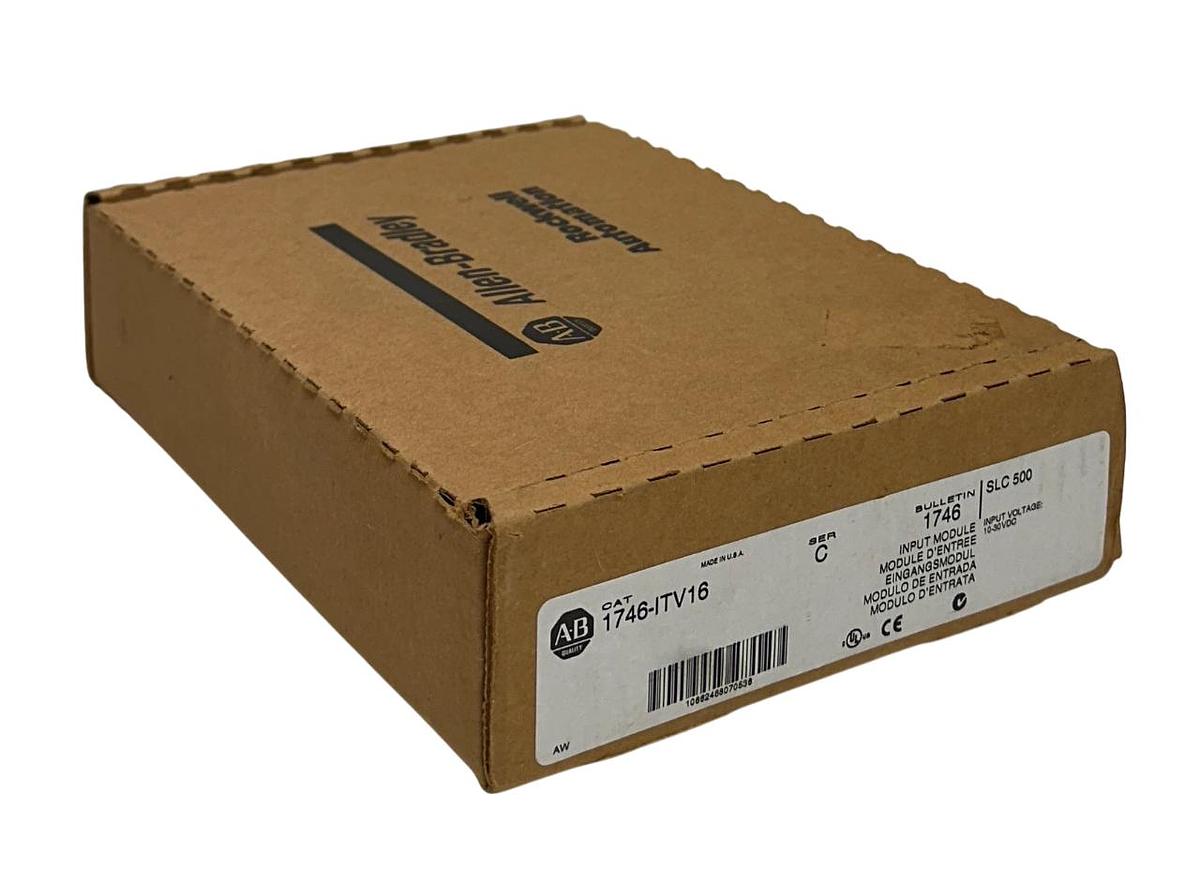 Used ALLEN BRADLEY 1746-ITV16 /C SLC 500 16-PT FAST RESPONSE INPUT MODULE 24VDC NSMP