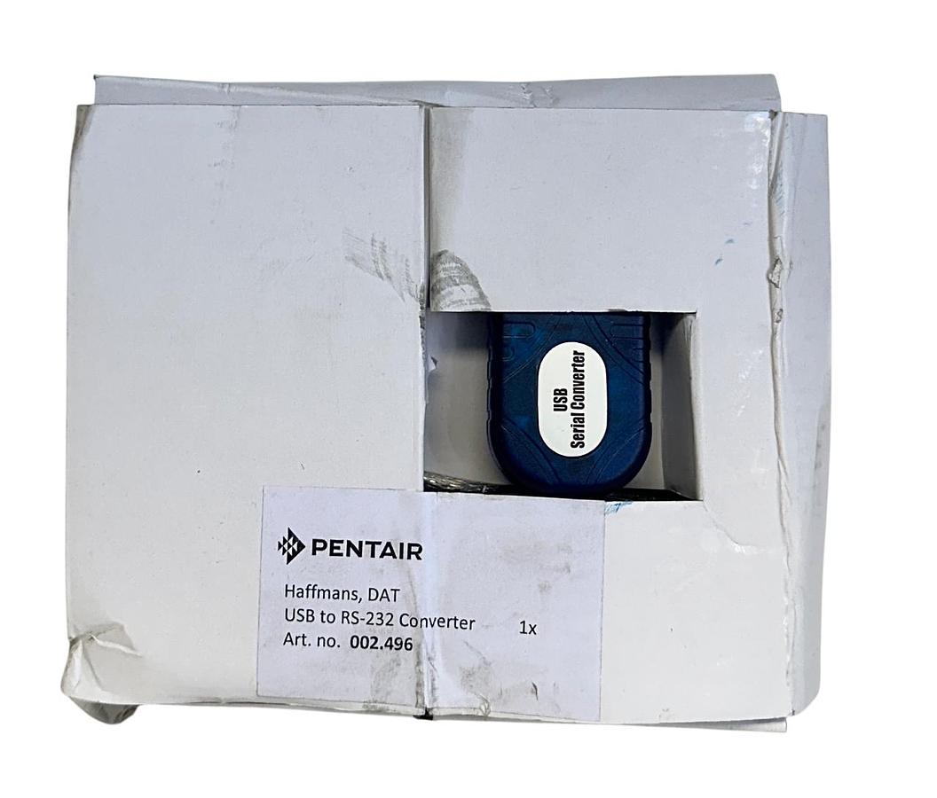 Used PENTAIR HAFFMANS 002.496 / 002496 DAT USB TO RS-232 SERIAL CONVERTER OEM NSMP