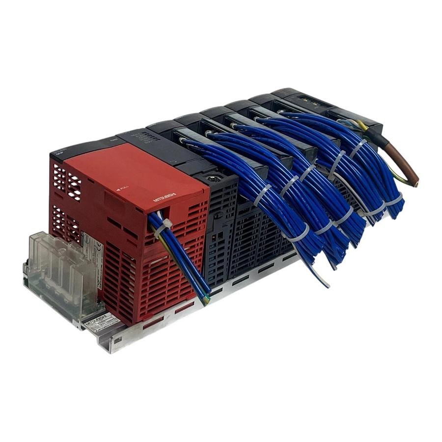 Used Mitsubishi Q-Series PLC Rack Q38B Q02CPU Q63P (3)QX80 (2)QY80 QJ61BT11N