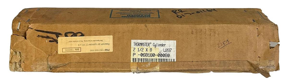 Used NEW REXROTH TaskMaster P-068180-000-80 / TM831000-3080 CYLINDER 2-1/2''x8''