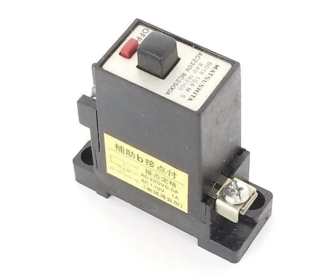 Used MATSUSHITA BD16 10AM-5 CIRCUIT BREAKER BAD 162105, AC220V RC2500A