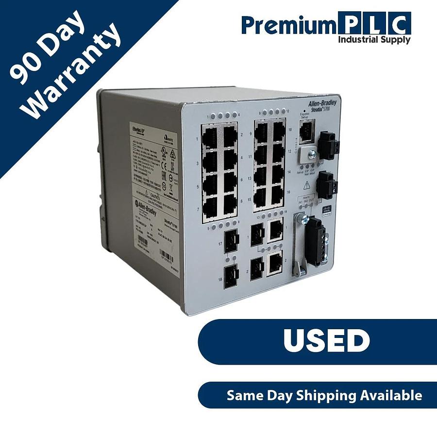 Used USED ALLEN BRADLEY 1783-BMS20CGP /A Stratix 5700 MANAGED ETHERNET SWITCH 886739973569