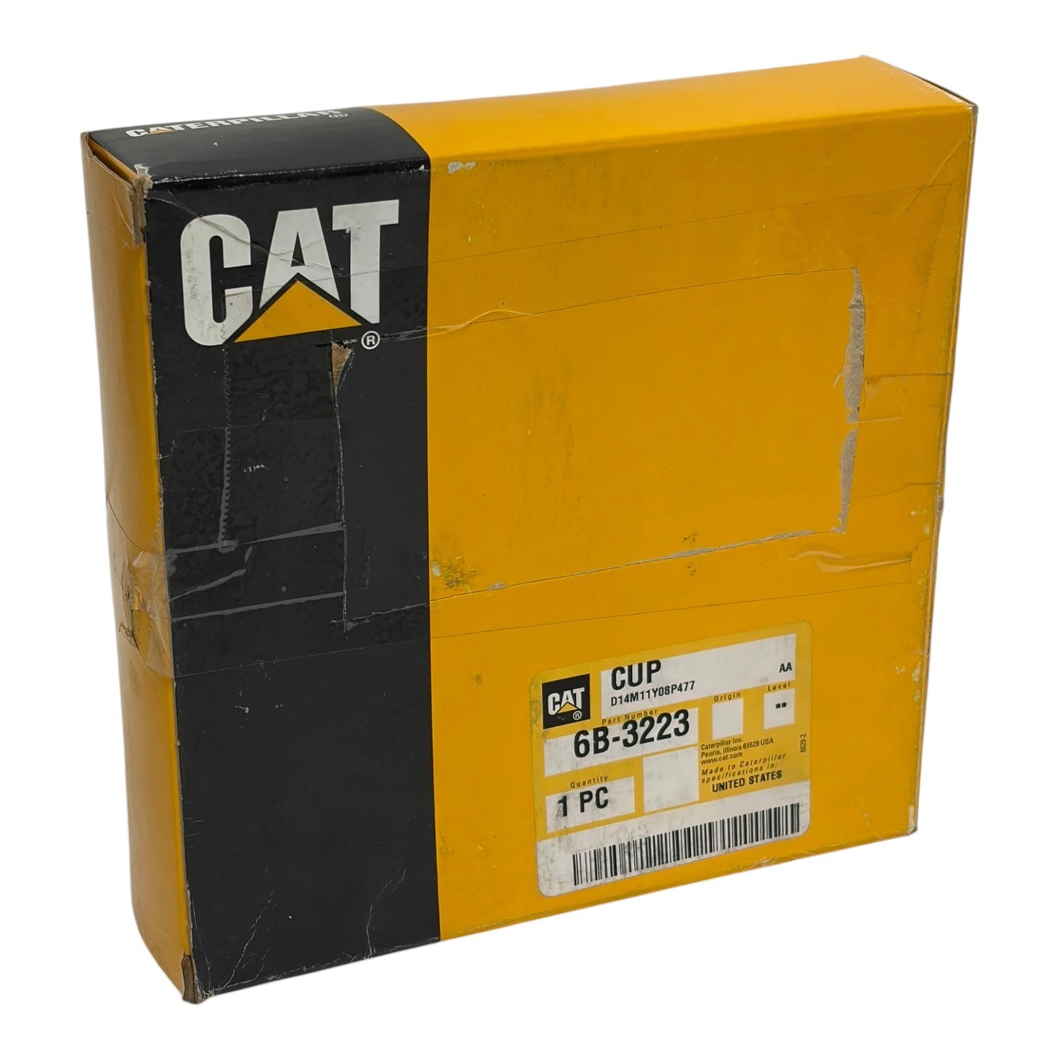 Used Genuine CAT Caterpillar 6B-3223 Tapered Roller Bearing Cup 6.0" OD New OEM