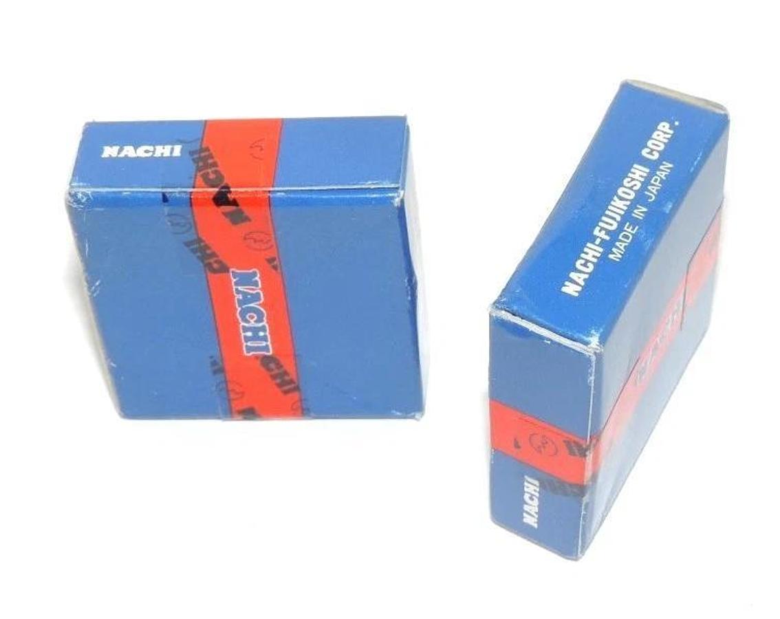 Used LOT OF 2 NEW FACTORY SEALED NACHI 6201 BEARINGS 000717