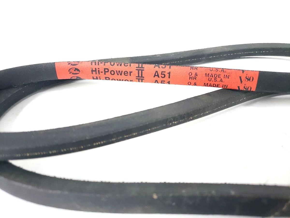 Used NEW GATES A51 HIGH-POWER II BELT 1/2X5/16X53INCH