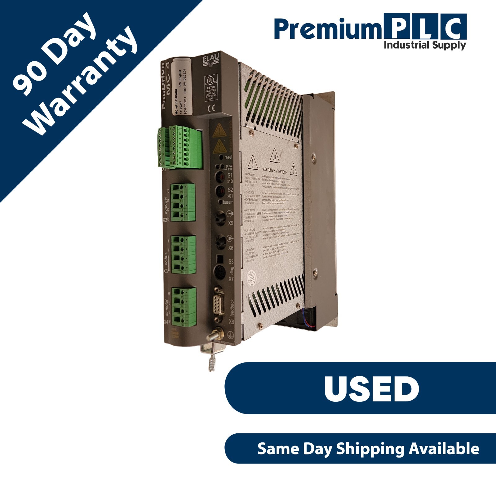 Used SCHNEIDER ELECTRIC ELAU PacDrive MC-4/11/10/400 SERVO AMPLIFIER MC-4 13130247