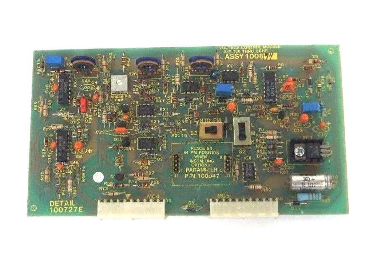 Used ASEA BROWN BOVERI  PARAMETRICS 100874 VOLTAGE CONTROL MODULE (FOR PARTS)