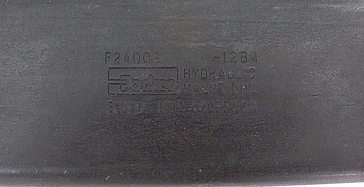 Used PARKER F2400S FLOW CONTROL VALVE F2400S-12BM, 3000PSI, 207BAR, 100GPM, 379LPM