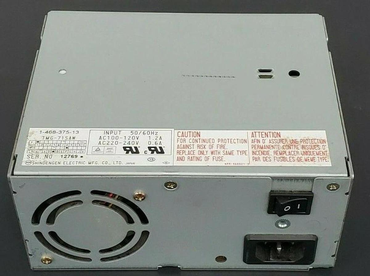 Used SHINDENGEN ELECTRIC TMG-71SAW POWER SUPPLY TMG71SAW, 1-468-375-13