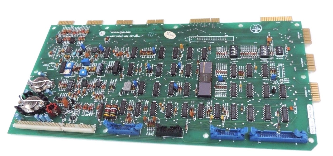 Used ALLEN BRADLEY 50387-002 REV. 02 MODULATOR LOGIC BOARD 50387002, 120618