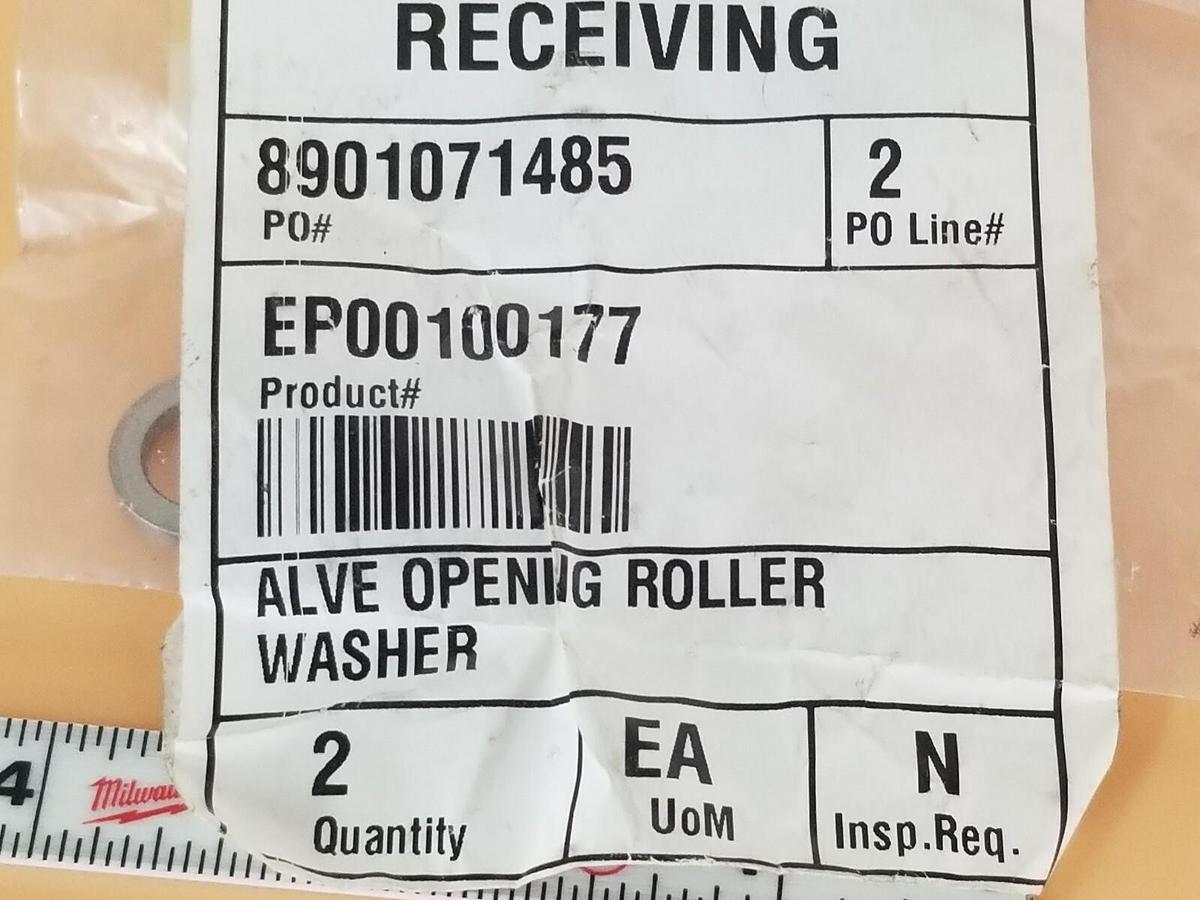 Used LOT OF 2 NEW ALVE OPENING ROLLER EP00100177 WASHERS