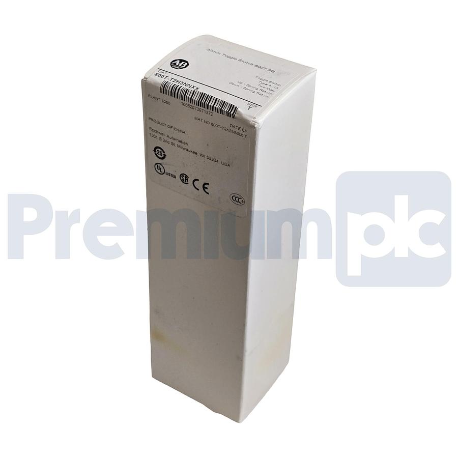 Used Allen-Bradley 800T-T2H3NNXX /T 30mm 2-Way Toggle Switch Spring Return, 2NO/2NC