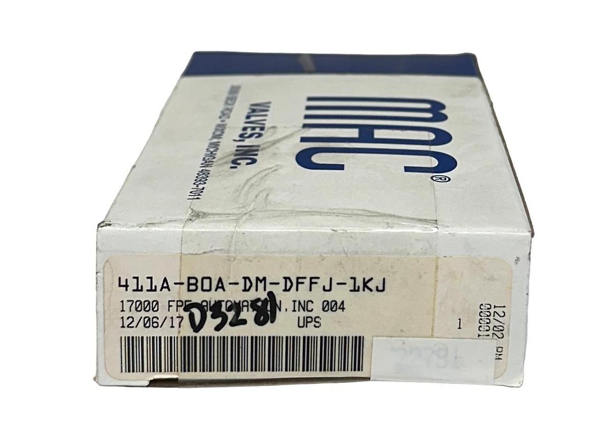 MAC VALVES 411A-B0A-DM-DFFJ-1KJ / 411AB0ADMDFFJ1KJ SOLENOID VALVE 24VDC NSMP
