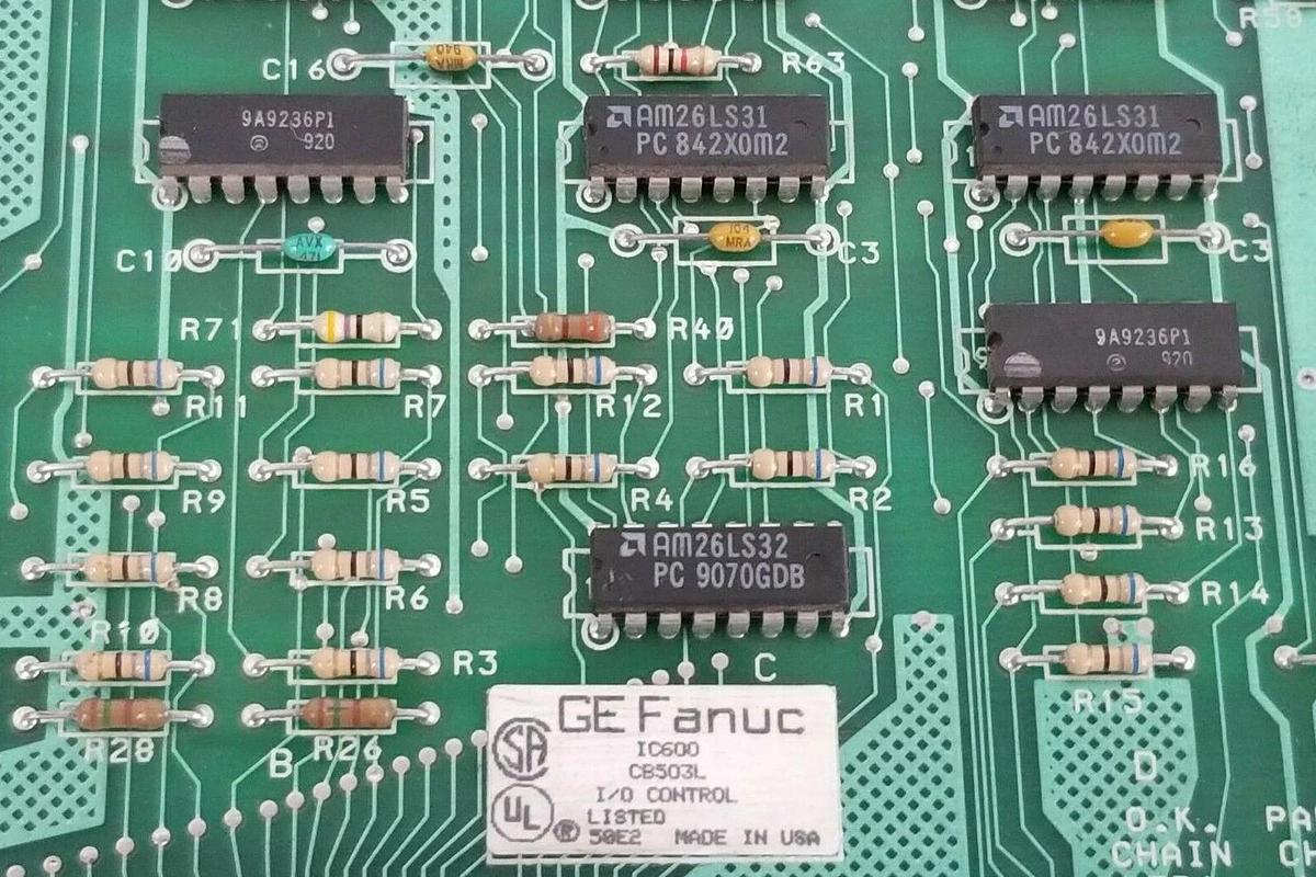 Used GE FANUC IC600CB503L I/O CONTROL BOARD FAB. NO. 44A721610-002R04/6