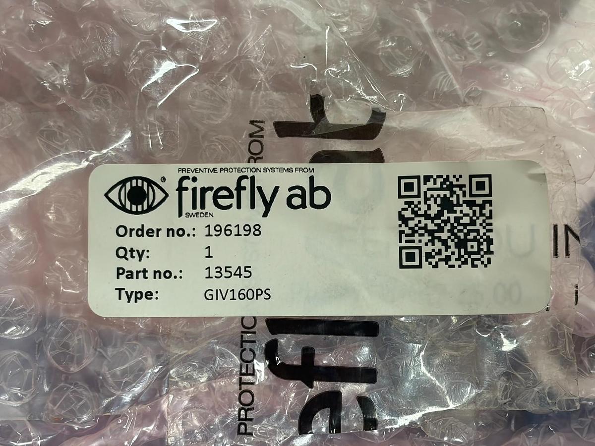 Used Firefly AB GIV160PS Isolation Valve 13545 Pneumatic Slide Gate New Surplus