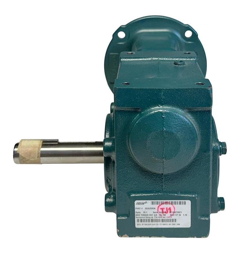 DODGE 202A25R56 TIGEAR-2 REDUCER-EXT O/P SHAFT 25:1 RATIO 1.14HP MAX RIGHT NSMP