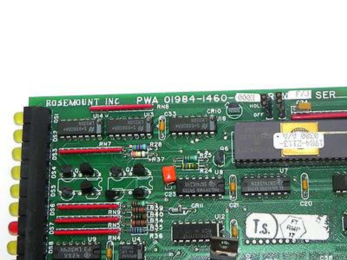 Used ROSEMOUNT 01984-1460-0003 I/O CONTACT CARD 0198414600003 REV. F/J