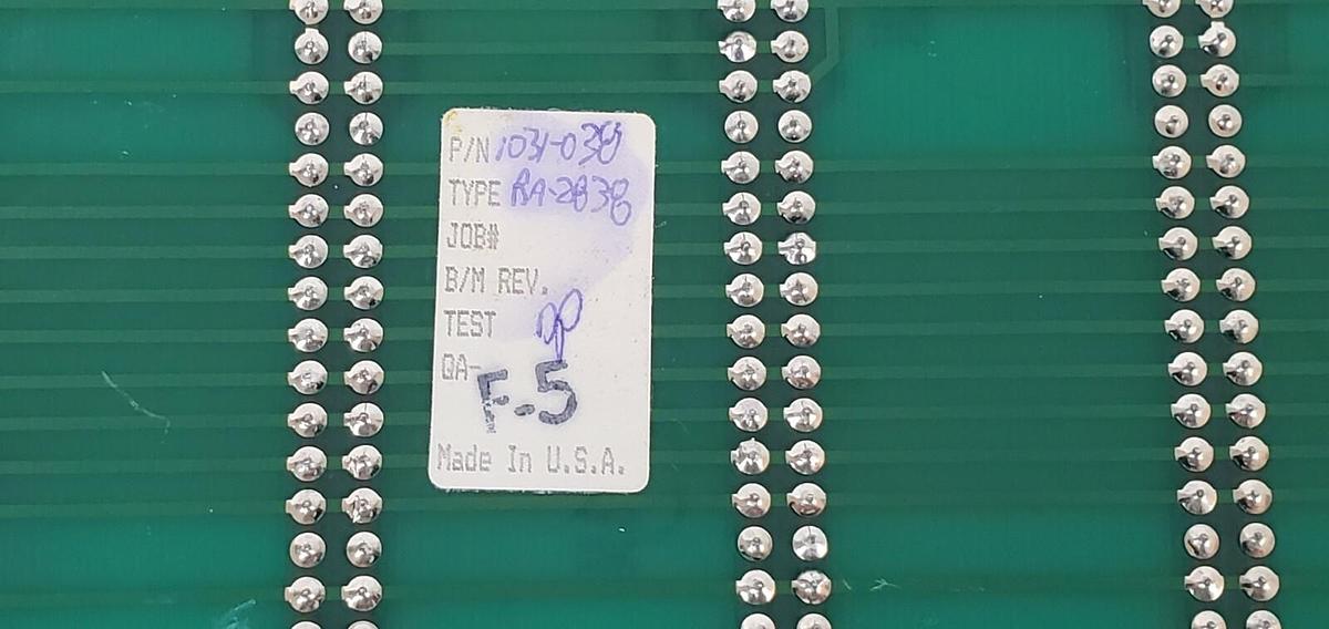 Used RIS 1031-028 RA-2838 PCB CIRCUIT BOARD REV. A D1031-276 D10310277 1031028 RA2838