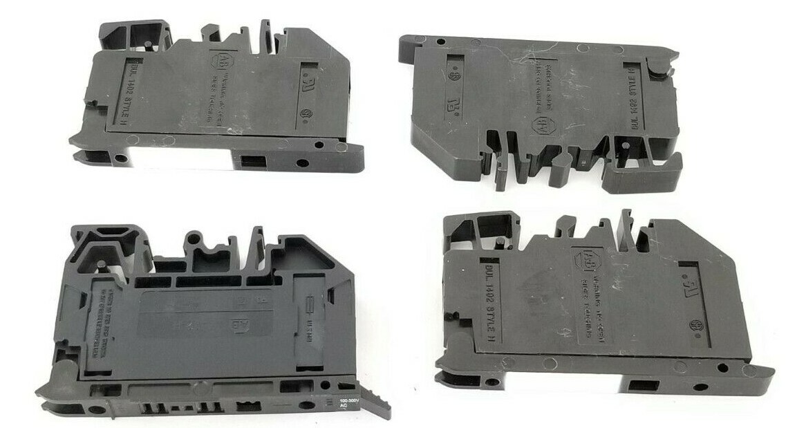 Used LOT OF 4 ALLEN BRADLEY 1492-H CONTACT BLOCKS 1492H BLACK
