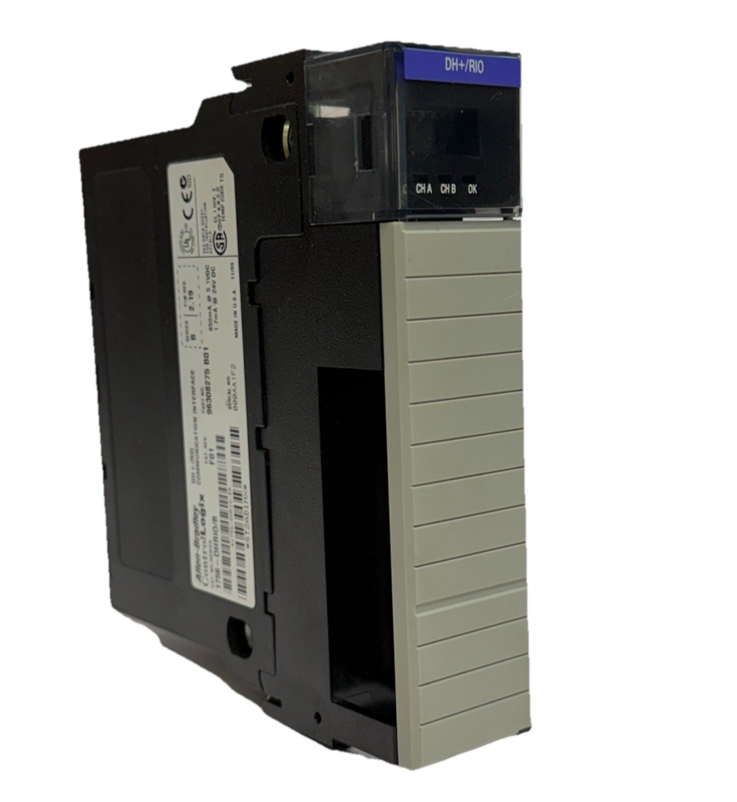 Used ALLEN BRADLEY 1756-DHRIO /B ControlLogix DH+/RIO COMMUNICATION MODULE 1756DHRIO