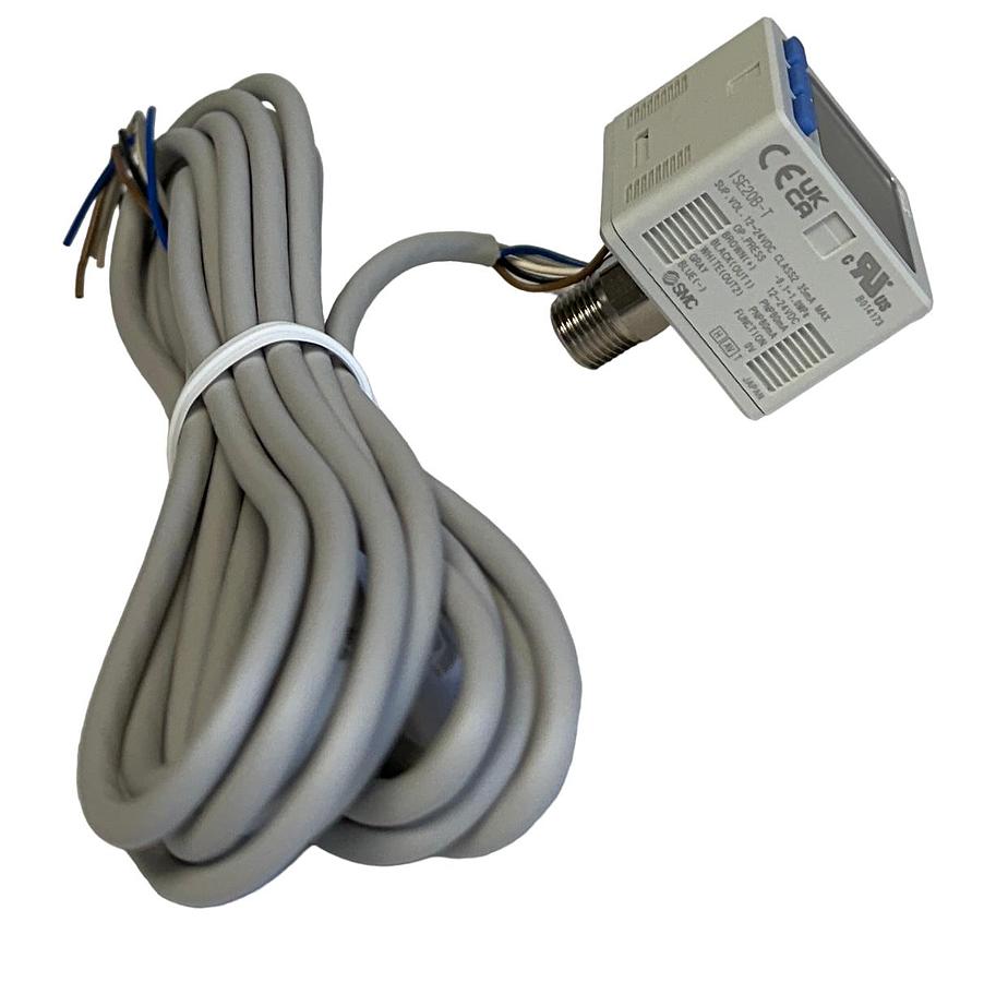 Used SMC ISE20B-T-01-W-X500 / ISE20BT01WX500 DIGITAL PRESSURE SWITCH 12-24VDC NSMP