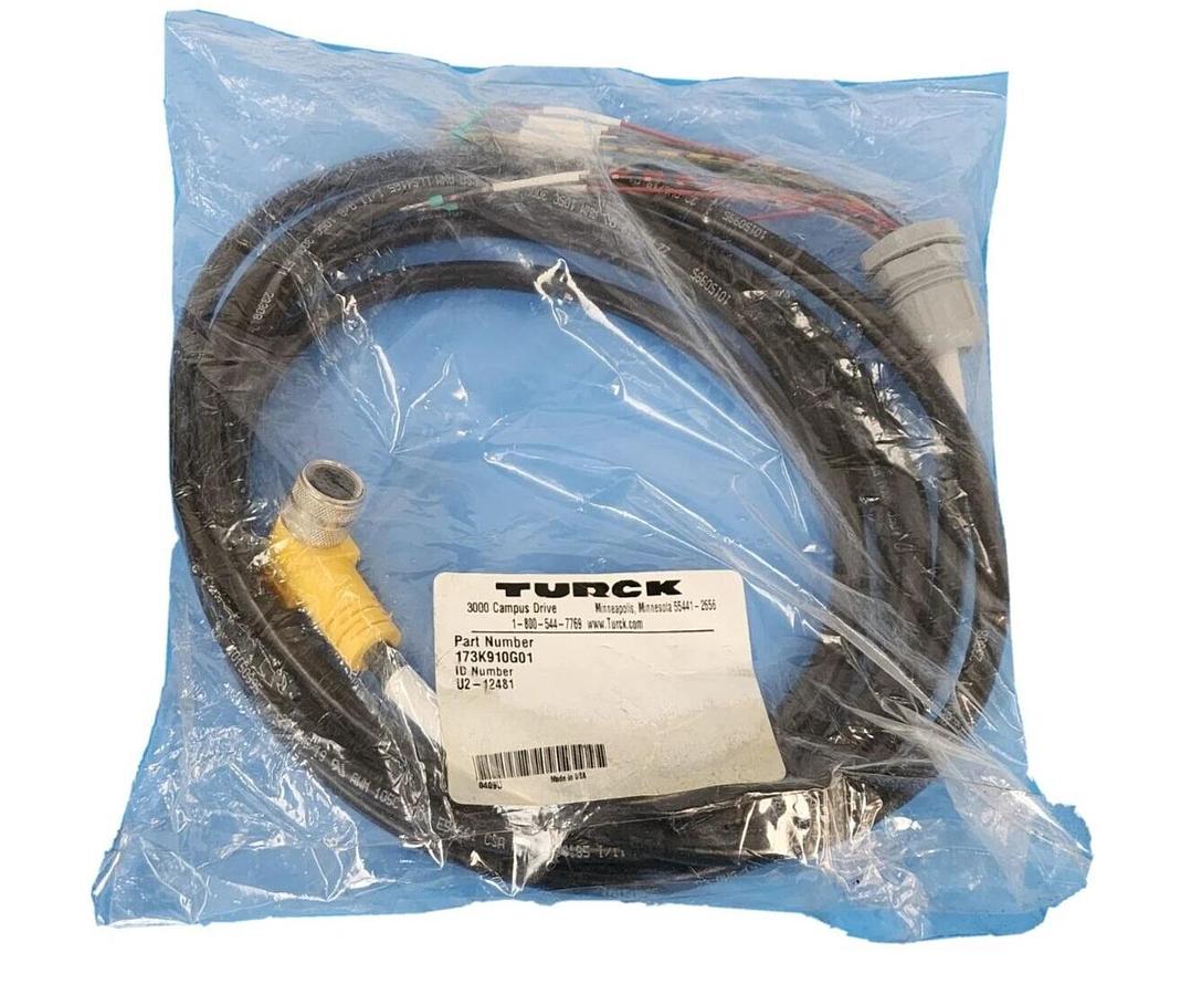 Used NEW TURCK 173K910G01 CABLE ID NO. U2-12481