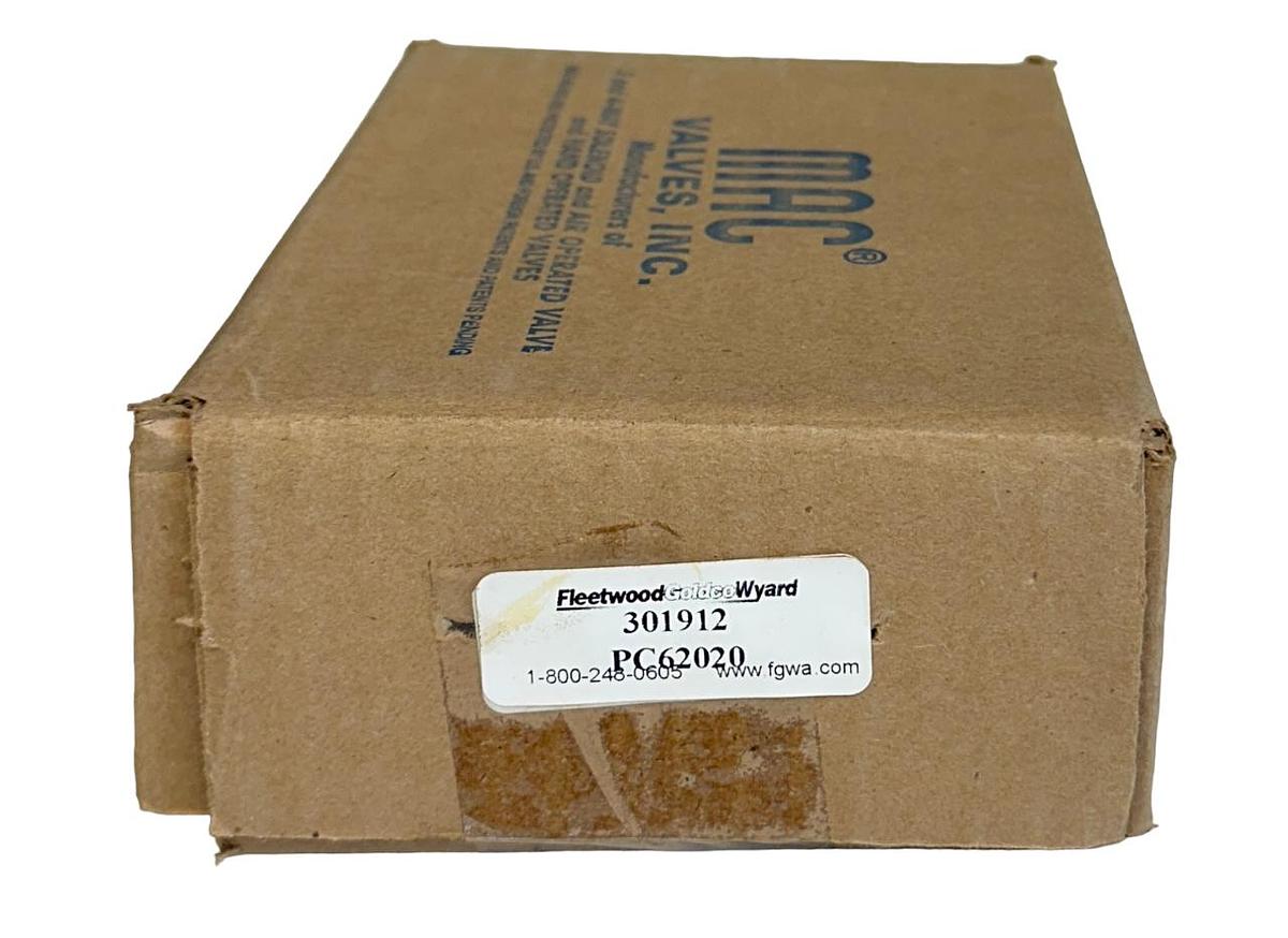 Used NEW MAC / FLEETWOOD 301912 PNEUMATIC SOLENOID VALVE ASSEMBLY 24VDC COIL NSMP