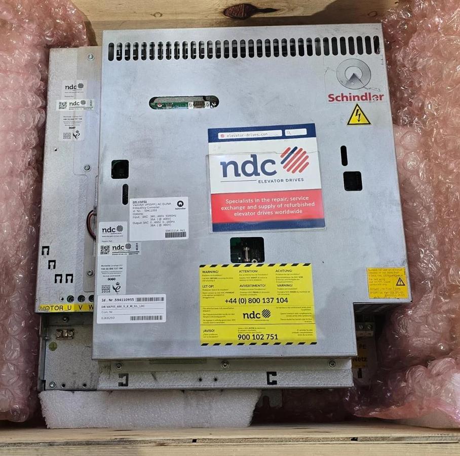 Refurbished Schindler DR-VAP55 Variodyn VF55PF1 AC Frequency Converter 59411055 | DR-VAP055