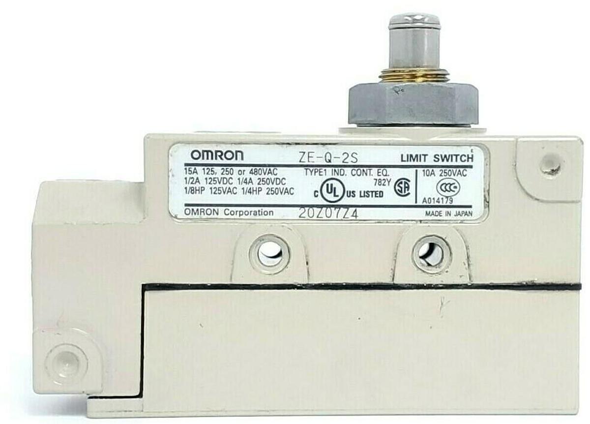 Used OMRON ZE-Q-2S LIMIT SWITCH ZEQ2S, 10A 250VAC