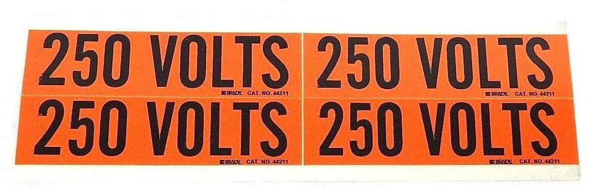 Used BOX OF 21 NEW BRADY 44211 CONDUIT & VOLTAGE MARKER 250 VOLTS
