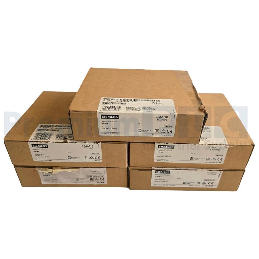 LOT OF 5 BOXES SIEMENS 6ES7193-4CA50-0AA0 SIMATIC ET200S TERMINAL MODULES NSMP