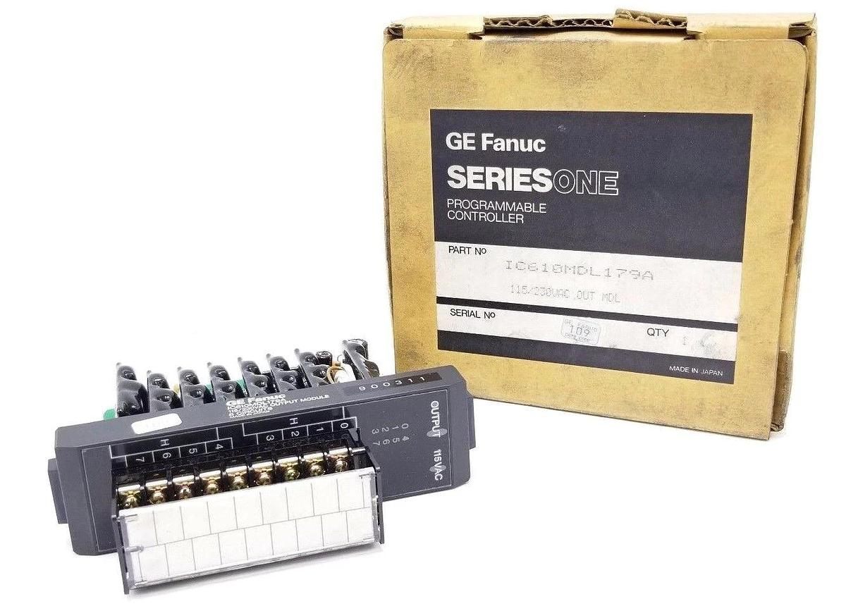 Used NIB GE FANUC IC610MDL179A PROGRAMMABLE CONTROLLER 115/230VAC OUT MDL