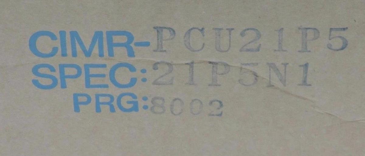 Used NIB SAFTRONICS CIMR-PCU21P5 PC3 INVERTER DRIVE CIMRPCU21P5, 3PH 200-230VAC 7.2A