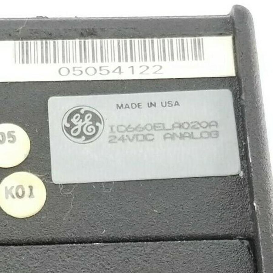 Used GE FANUC IC660ELA020A ANALOG GENIUS I/O BLOCK 24VDC IC660ELA020