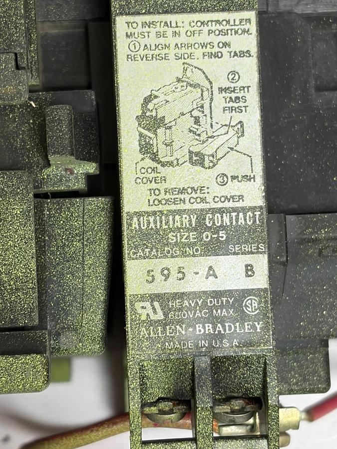 Used Allen-Bradley 509-BOD Size 2 Magnetic Motor Starter 120V Coil 45A 3-Pole