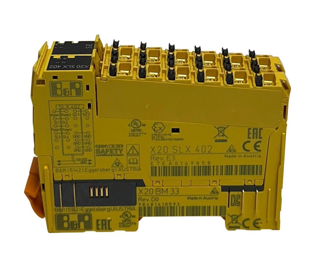 B&R X20 SLX 402 / X20SLX402 X20 SERIES SAFELOGIC DIGITAL IN/OUT MODULE 24V NSNP