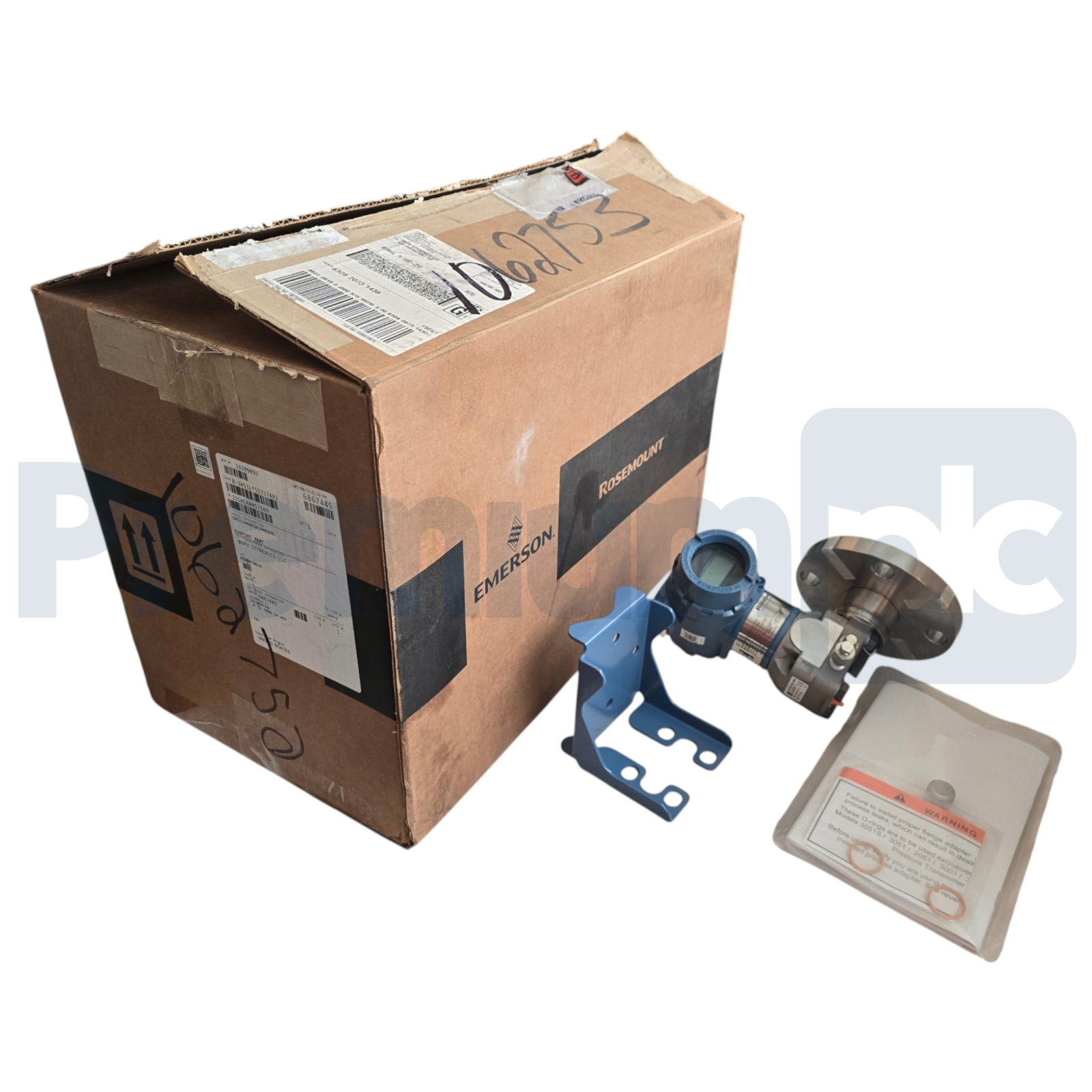 Used Rosemount 3051L Level Transmitter 2" DN50 HART 0-1000 inH2O 3051L3AG0XD21AAE5M5