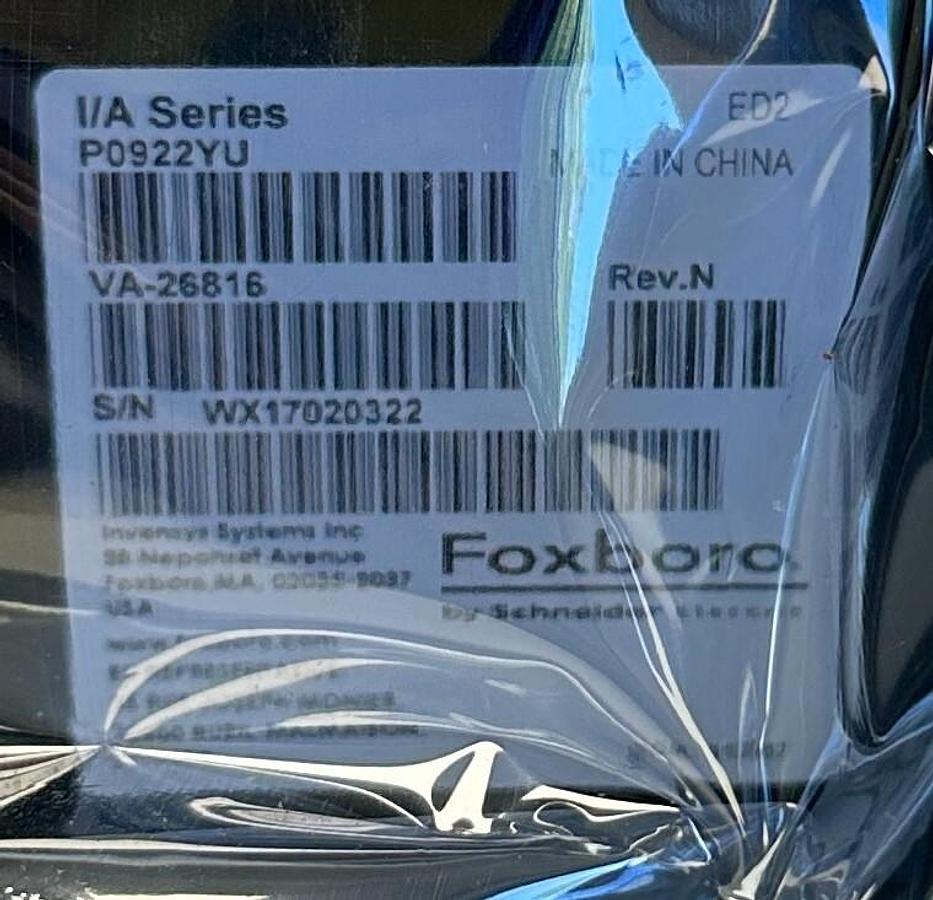 Used NEW FOXBORO P0922YU / VA-26816 I/A SERIES POWER SUPPLY Rev. N FPS400-24 NSMP