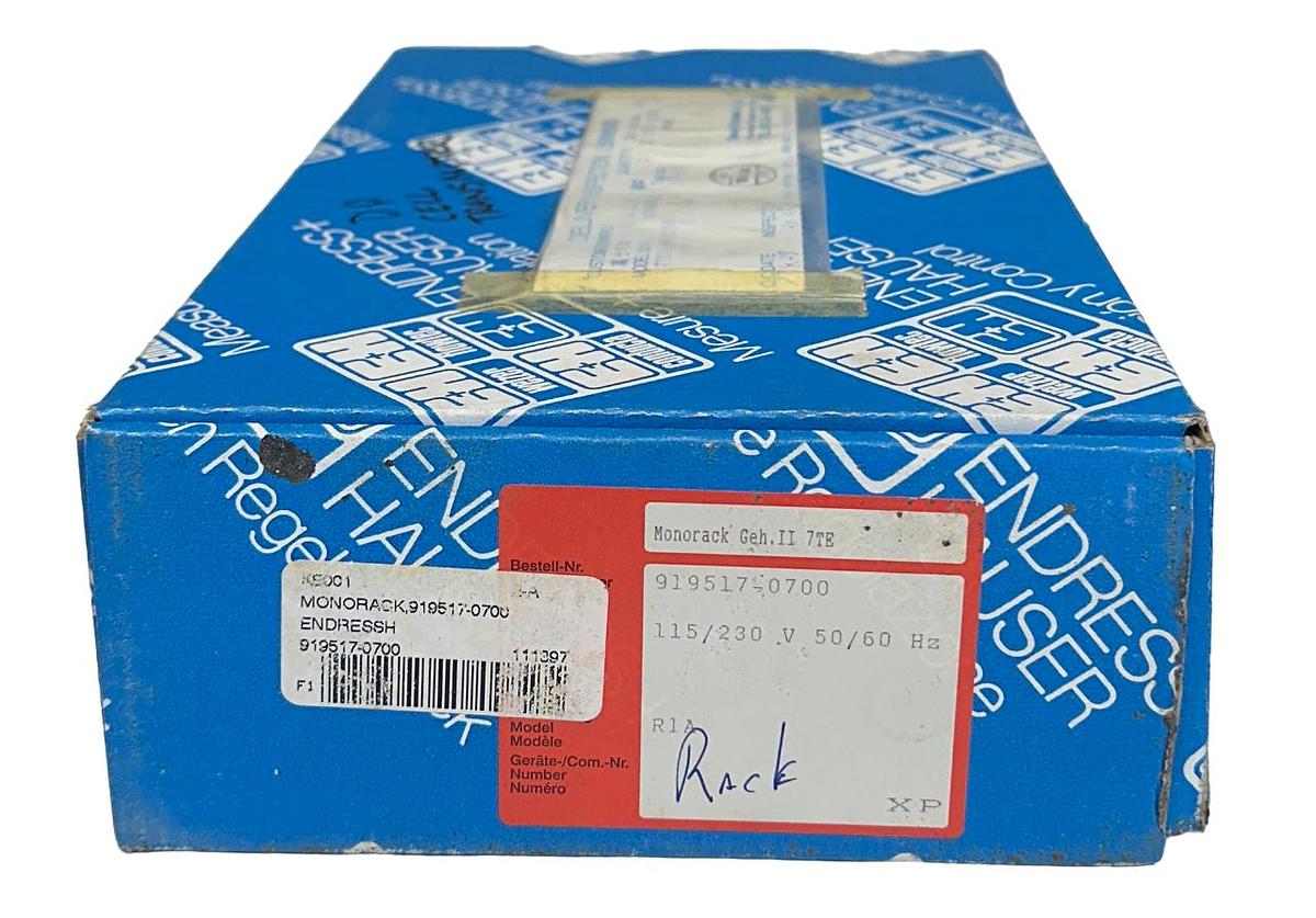 Used NEW Endress+Hauser 919517-0700 / 7TE MONORACK II HOUSING 115/230V 50/60Hz NSMP