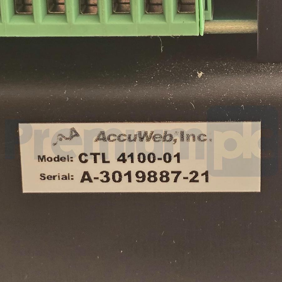 Used AccuWeb CTL 4100-01 | CTL4100-01 Micro 4000NET Web Guide Controller 115VAC NSNP