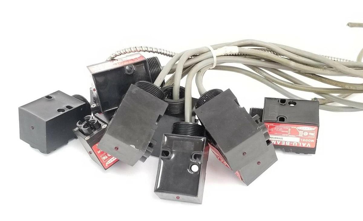Used LOT OF 10 BANNER VALU-BEAM SMA915F PHOTOELECTRIC SENSORS