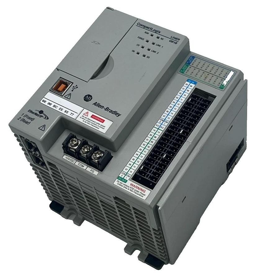 Used Allen-Bradley 1769-L24ER-QB1B CompactLogix 5370 L2 Controller Ser A 750KB